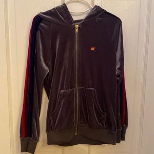EUC!!! see photos of tag for condition. Compare to others. 10 kids velour zip up